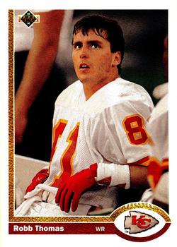 Robb Thomas Kansas City Chiefs 1991 Upper Deck NFL #543